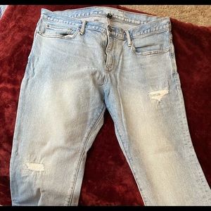 Gap Skinny Stretch Distressed Jeans